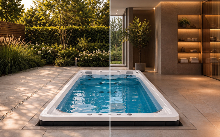 Swim Spa vonku aj vnútri